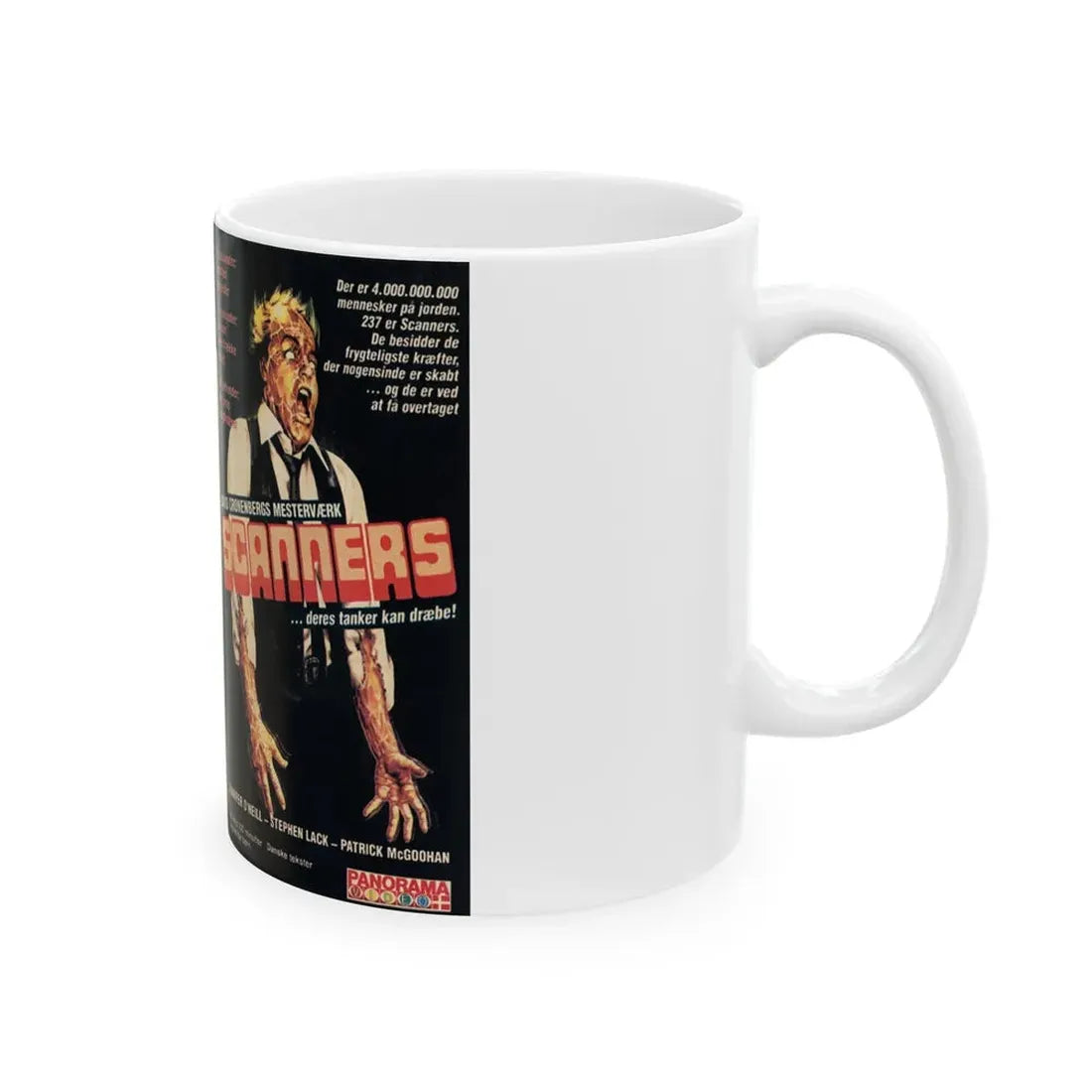SCANNERS (VHS COVER) - White Coffee Mug - Go Mug Yourself