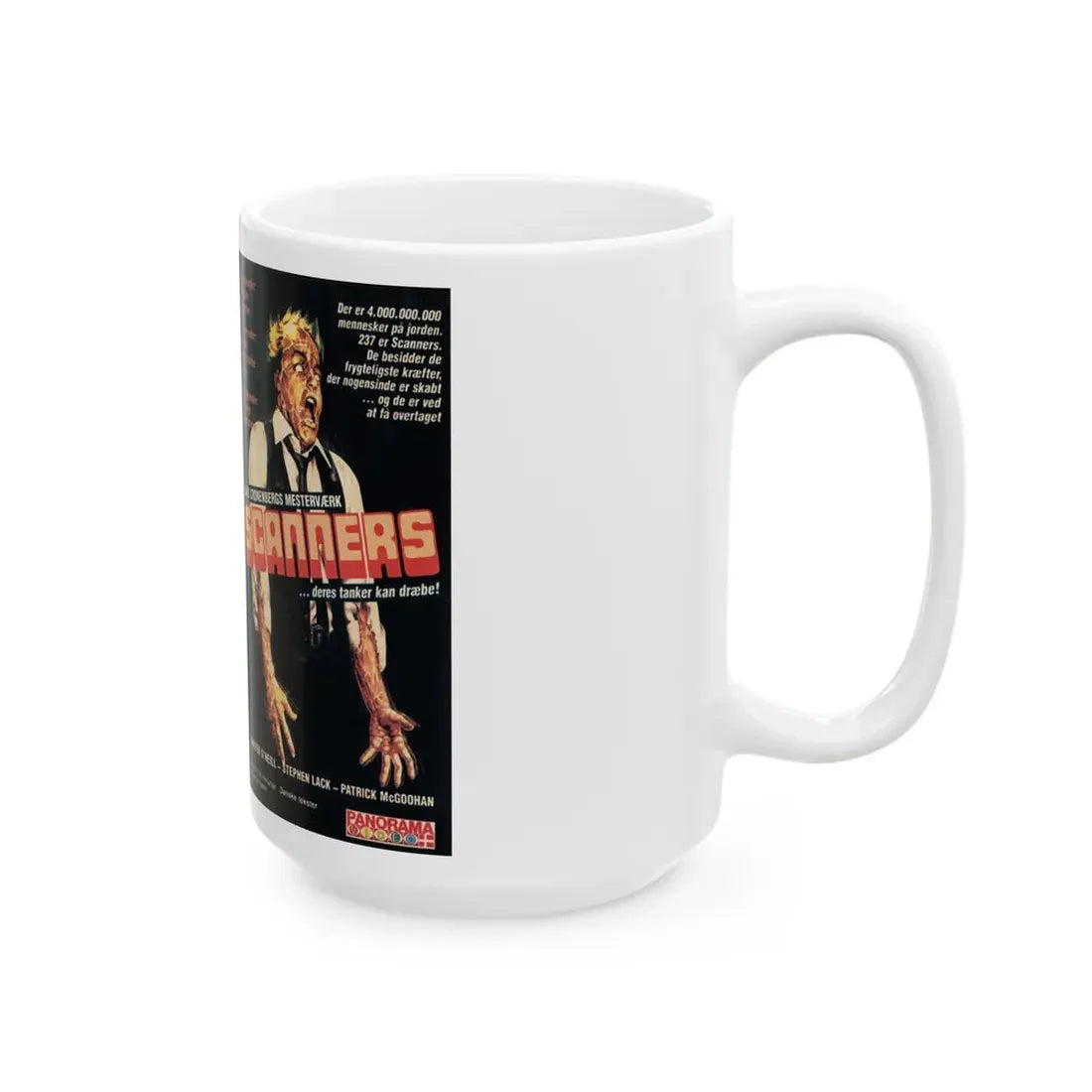 SCANNERS (VHS COVER) - White Coffee Mug - Go Mug Yourself