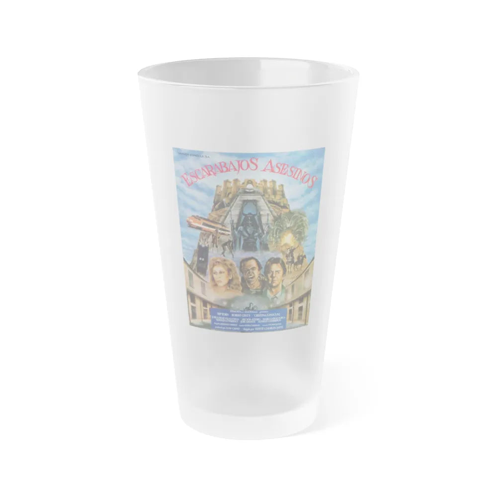 SCARAB 1983 Movie Poster - Frosted Pint Glass 16oz-16oz-Frosted-Go Mug Yourself