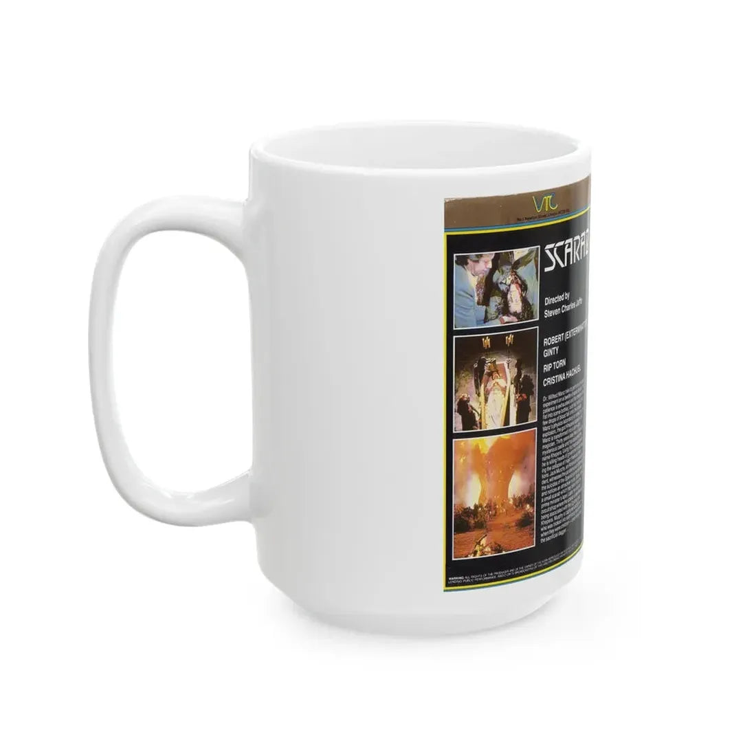 SCARAB (VHS COVER) - White Coffee Mug - Go Mug Yourself