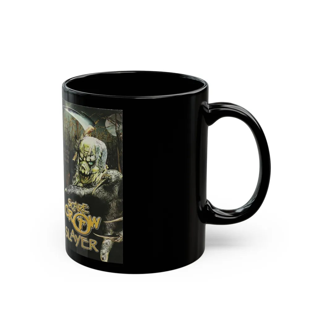 SCARE CROW SLAYER (VHS COVER) - Black Coffee Mug-Go Mug Yourself