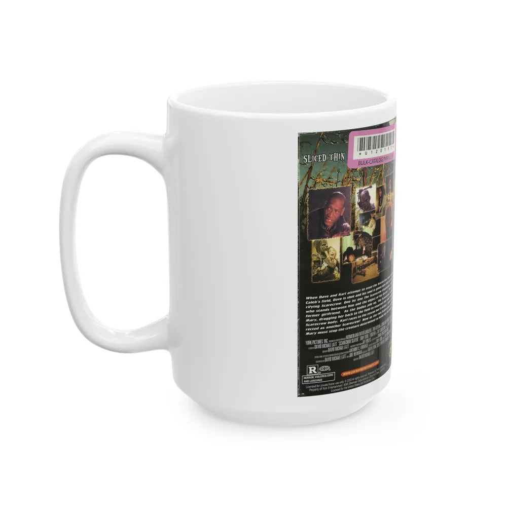 SCARE CROW SLAYER (VHS COVER) - White Coffee Mug-Go Mug Yourself