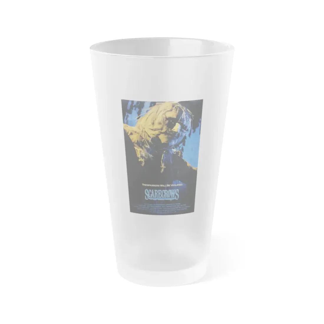 SCARECROWS 1988 Movie Poster - Frosted Pint Glass 16oz 16oz Frosted - Go Mug Yourself