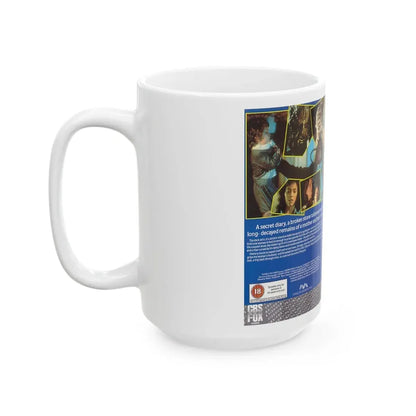 SCARED STIFF CBS FOX (VHS COVER) - White Coffee Mug - Go Mug Yourself