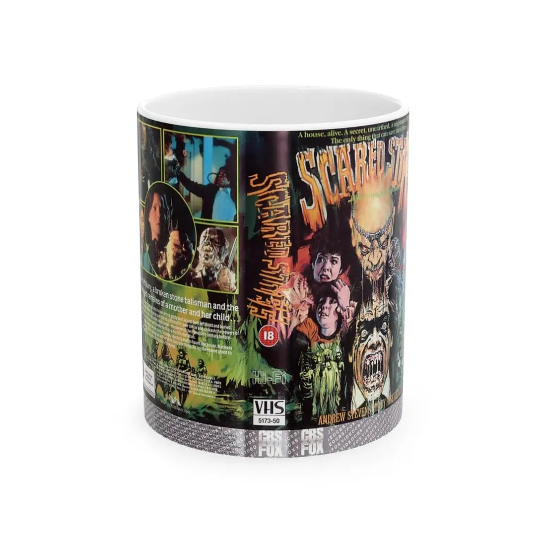 SCARED STIFF VERSION 2 (VHS COVER) - White Coffee Mug 11oz - Go Mug Yourself