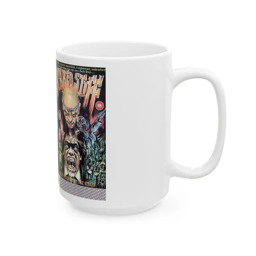 SCARED STIFF VERSION 2 (VHS COVER) - White Coffee Mug-Go Mug Yourself