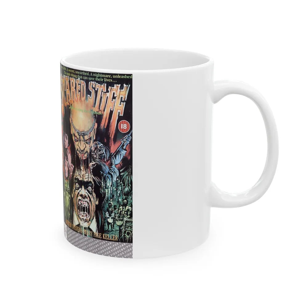 SCARED STIFF VERSION 2 (VHS COVER) - White Coffee Mug-Go Mug Yourself