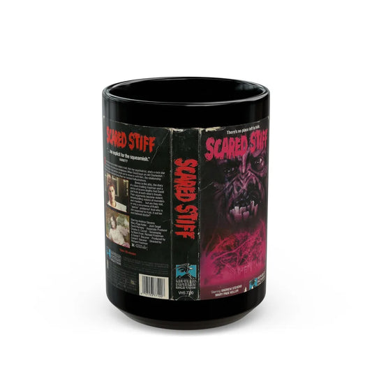 SCARED STIFF (VHS COVER) - Black Coffee Mug-15oz-Go Mug Yourself