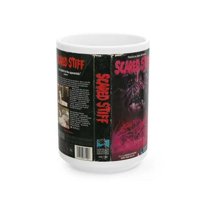 SCARED STIFF (VHS COVER) - White Coffee Mug-15oz-Go Mug Yourself