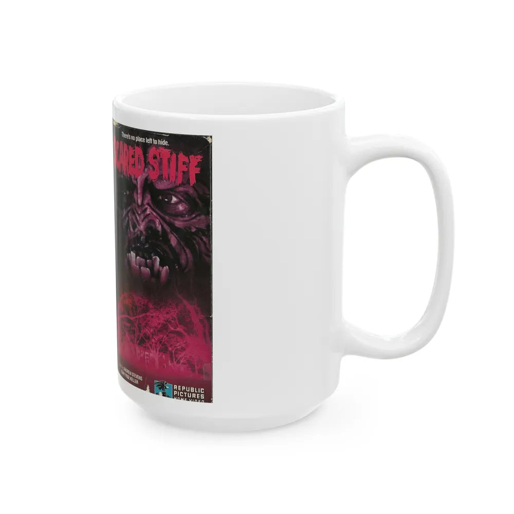 SCARED STIFF (VHS COVER) - White Coffee Mug-Go Mug Yourself