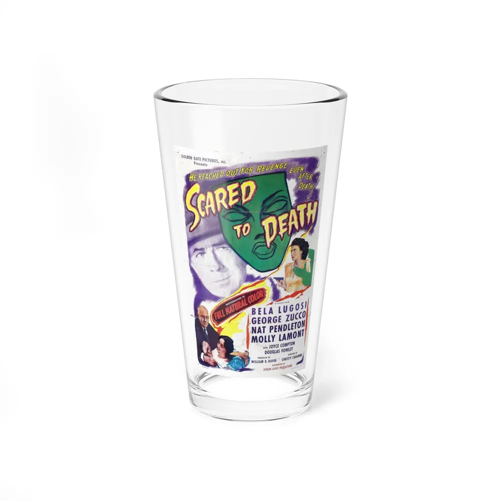 SCARED TO DEATH 1946 Movie Poster - Pint Glass 16oz-16oz-Go Mug Yourself