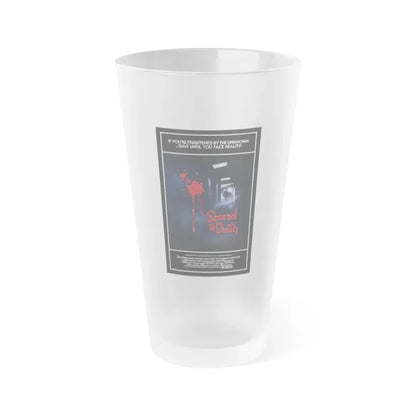 SCARED TO DEATH 1980 Movie Poster - Frosted Pint Glass 16oz 16oz Frosted - Go Mug Yourself