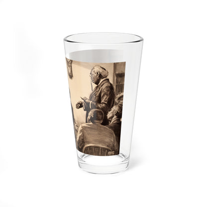 Scars Fell on Alabama, story illustration (Magazine Illustration) Pint Glass 16oz-Go Mug Yourself