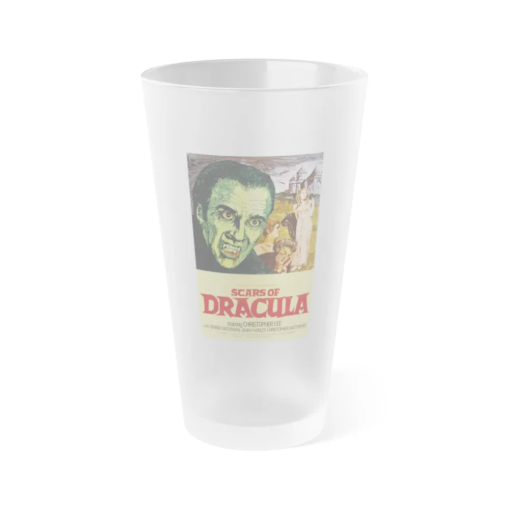 SCARS OF DRACULA 1970 Movie Poster - Frosted Pint Glass 16oz-16oz-Frosted-Go Mug Yourself