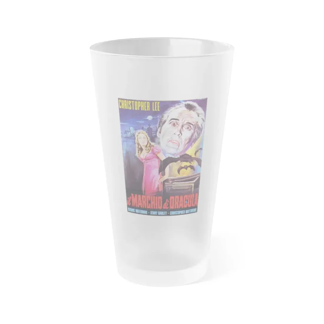 SCARS OF DRACULA (2) 1970 Movie Poster - Frosted Pint Glass 16oz 16oz Frosted - Go Mug Yourself
