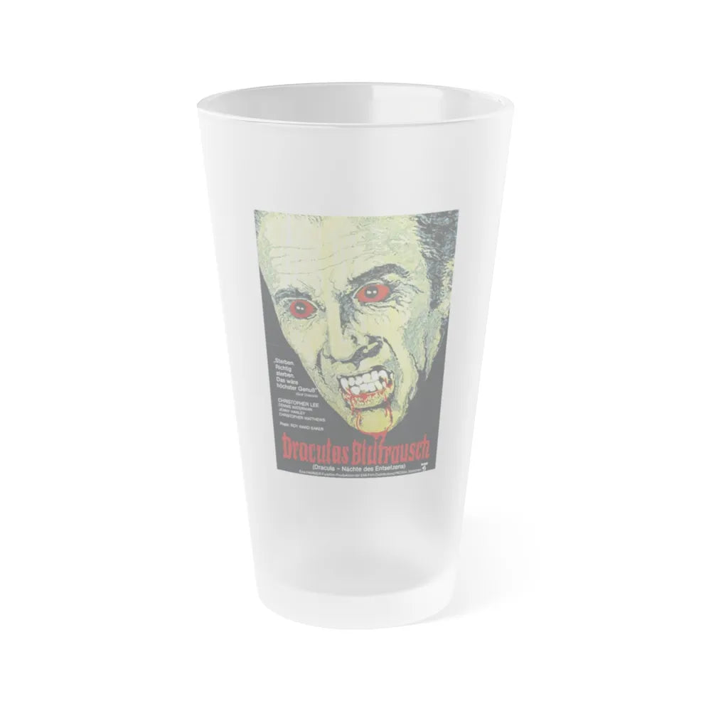 SCARS OF DRACULA (GERMAN) 1970 Movie Poster - Frosted Pint Glass 16oz-16oz-Frosted-Go Mug Yourself