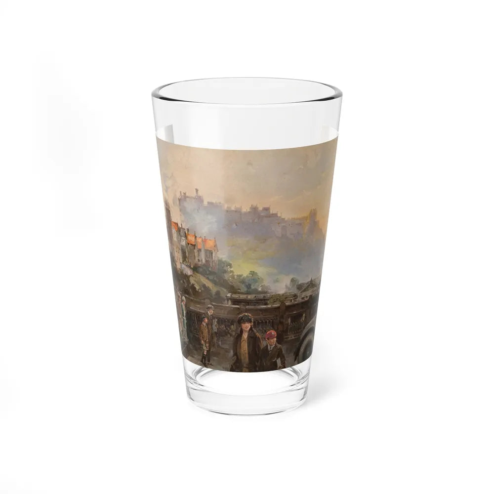 Scenic Calendars - Edinburgh Castle, 1932 (Magazine Illustration) Pint Glass 16oz-16oz-Go Mug Yourself