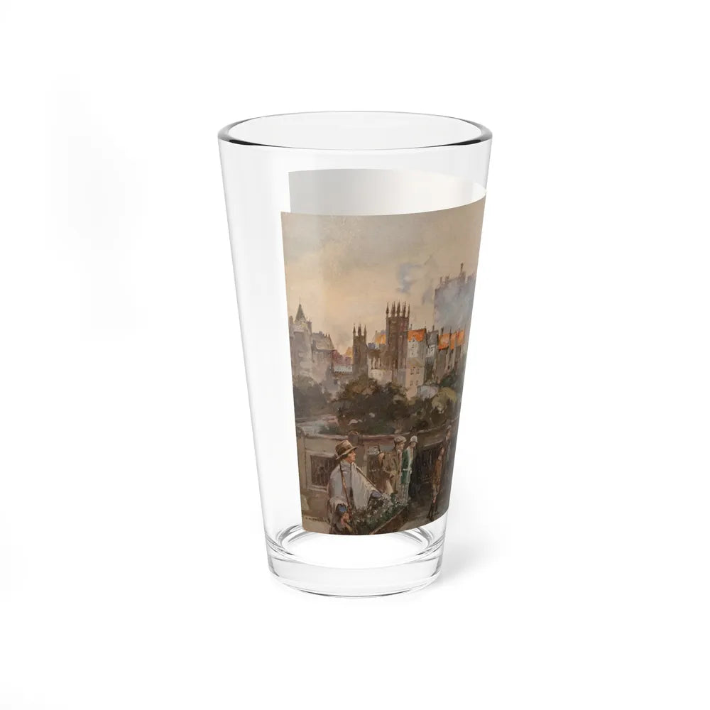 Scenic Calendars - Edinburgh Castle, 1932 (Magazine Illustration) Pint Glass 16oz-Go Mug Yourself