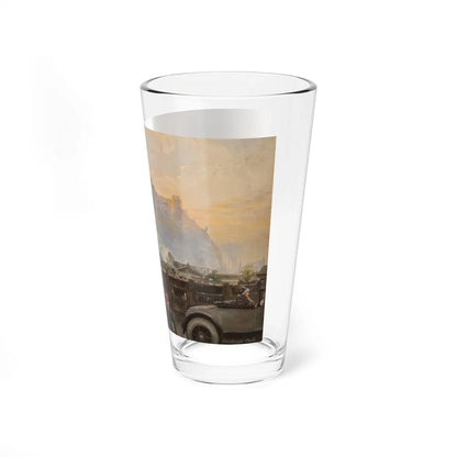 Scenic Calendars - Edinburgh Castle, 1932 (Magazine Illustration) Pint Glass 16oz-Go Mug Yourself