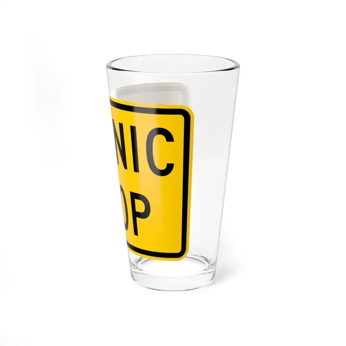 Scenic Loop plate Wyoming (Wyoming) (Road Sign) Pint Glass 16oz - Go Mug Yourself