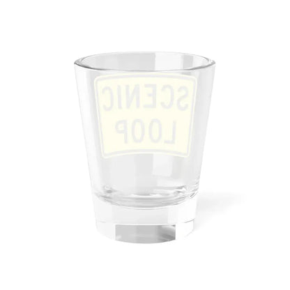 Scenic Loop plate Wyoming (Wyoming) (Road Sign) Shot Glass 1.5oz - Go Mug Yourself
