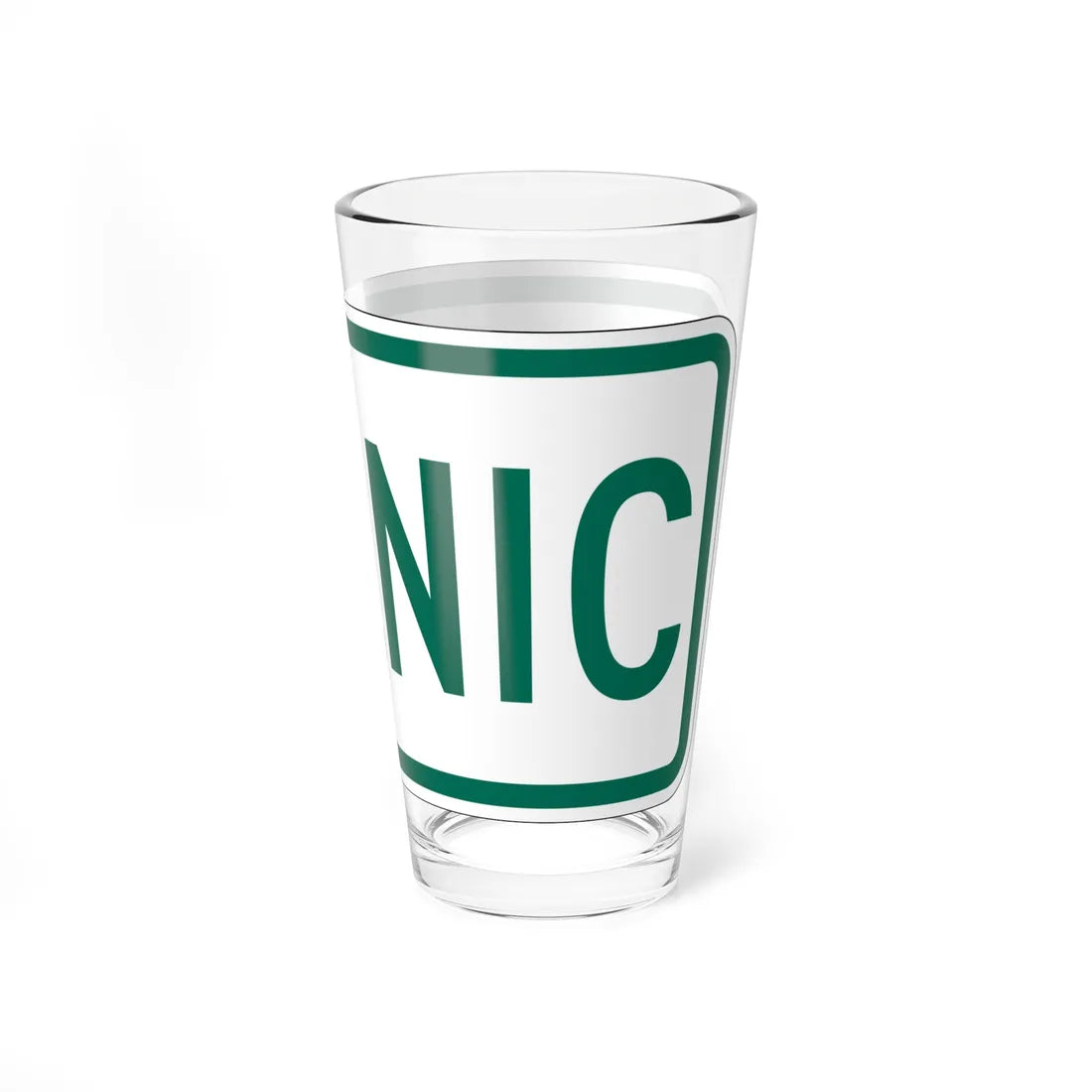 Scenic plate Vermont (Vermont) (Road Sign) Pint Glass 16oz - Go Mug Yourself