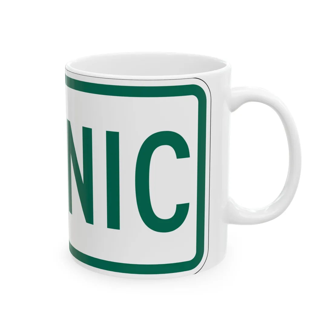 Scenic plate Vermont (Vermont) (Road Sign) White Coffee Mug - Go Mug Yourself