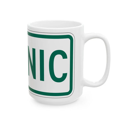 Scenic plate Vermont (Vermont) (Road Sign) White Coffee Mug - Go Mug Yourself