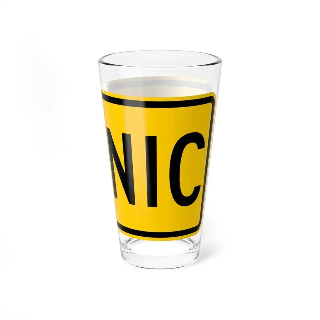 Scenic plate Wyoming (Wyoming) (Road Sign) Pint Glass 16oz - Go Mug Yourself
