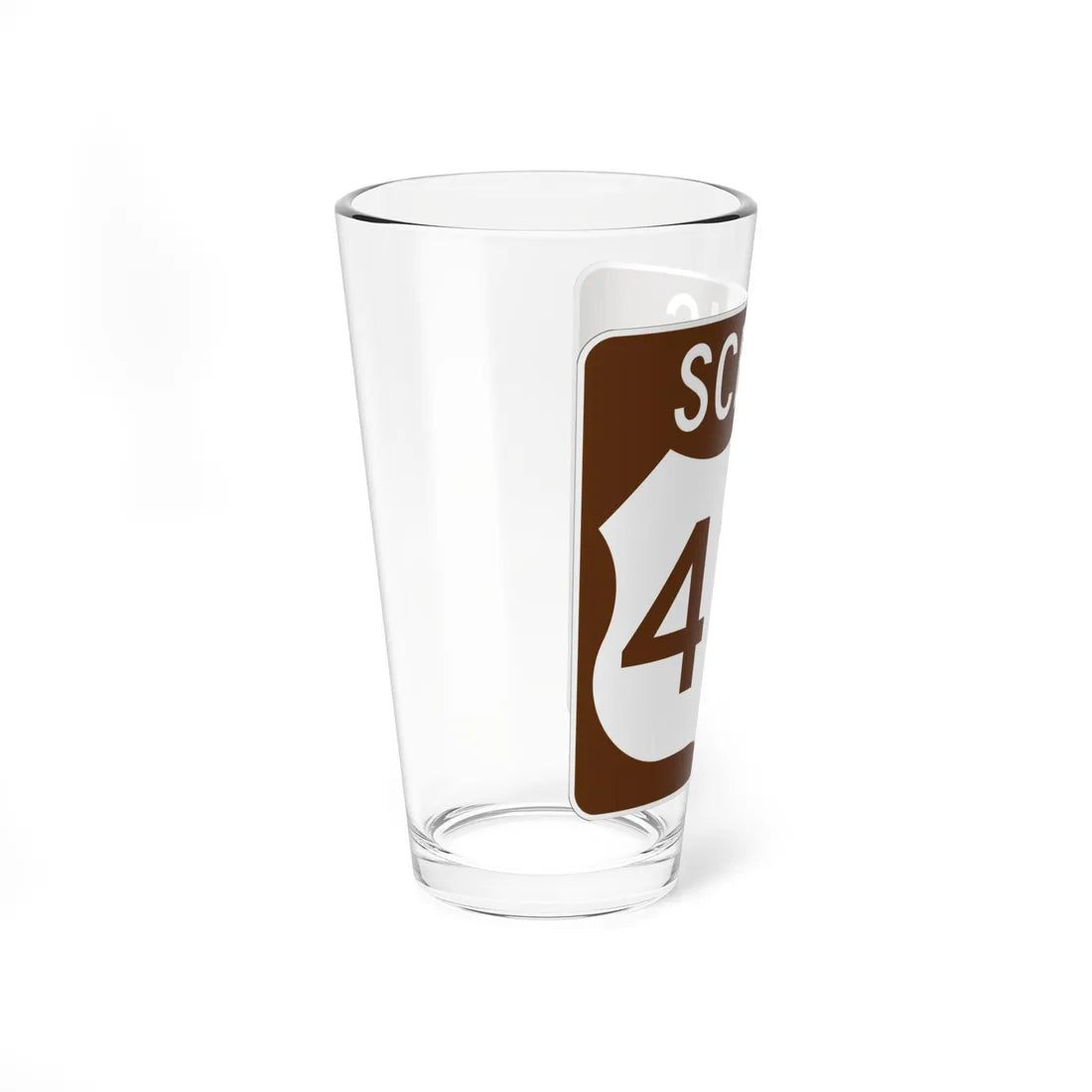 Scenic US 412 (Oklahoma) (Road Sign) Pint Glass 16oz - Go Mug Yourself