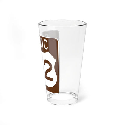 Scenic US 412 (Oklahoma) (Road Sign) Pint Glass 16oz - Go Mug Yourself