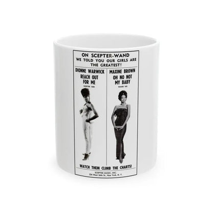 Scepter Records 1964 (Music Poster) White Coffee Mug 11oz - Go Mug Yourself