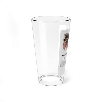 Scetchbook of the Orient (1) - Tokio, Japan, Cosmopolitan, March 1958 (Magazine Illustration) Pint Glass 16oz - Go Mug Yourself