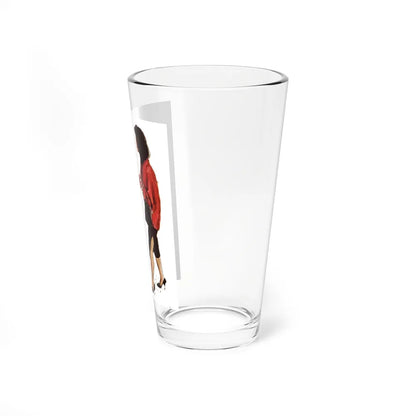 Scetchbook of the Orient (3) - Hong Kong, China, Cosmopolitan, March 1958 (Magazine Illustration) Pint Glass 16oz - Go Mug Yourself