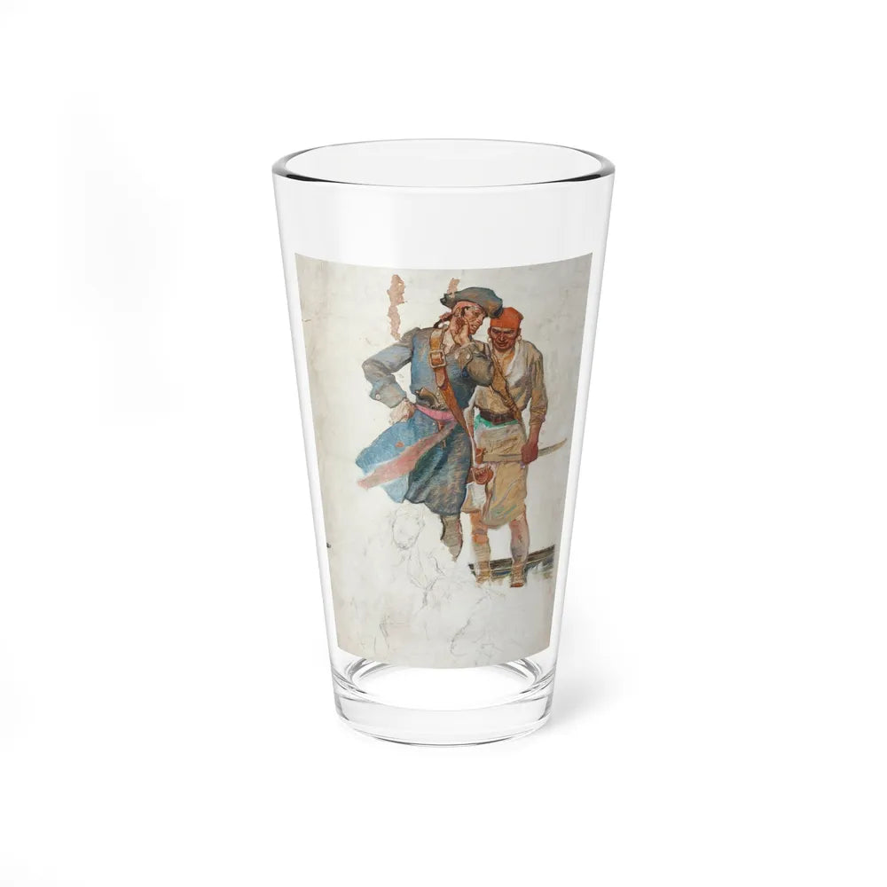 Scheming Pirates (Magazine Illustration) Pint Glass 16oz-16oz-Go Mug Yourself