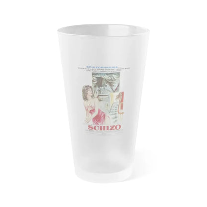 SCHIZO 1976 Movie Poster - Frosted Pint Glass 16oz 16oz Frosted - Go Mug Yourself