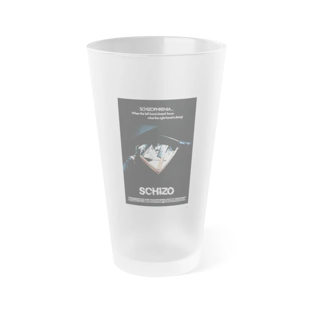 SCHIZO (2) 1976 Movie Poster - Frosted Pint Glass 16oz-16oz-Frosted-Go Mug Yourself