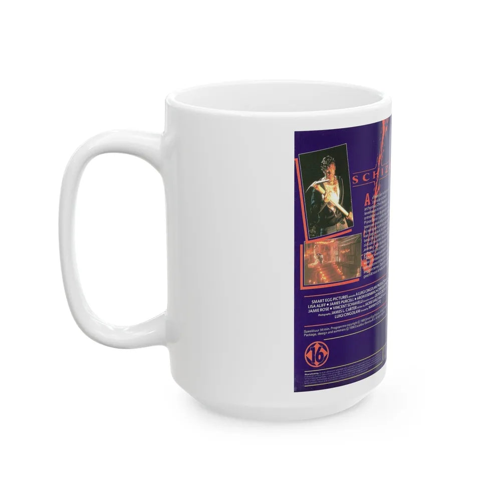 SCHIZO SXCALIBUR (VHS COVER) - White Coffee Mug-Go Mug Yourself