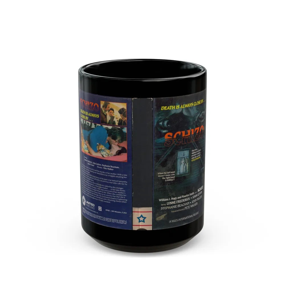 SCHIZO UNITED HOME VIDEO (VHS COVER) - Black Coffee Mug-15oz-Go Mug Yourself