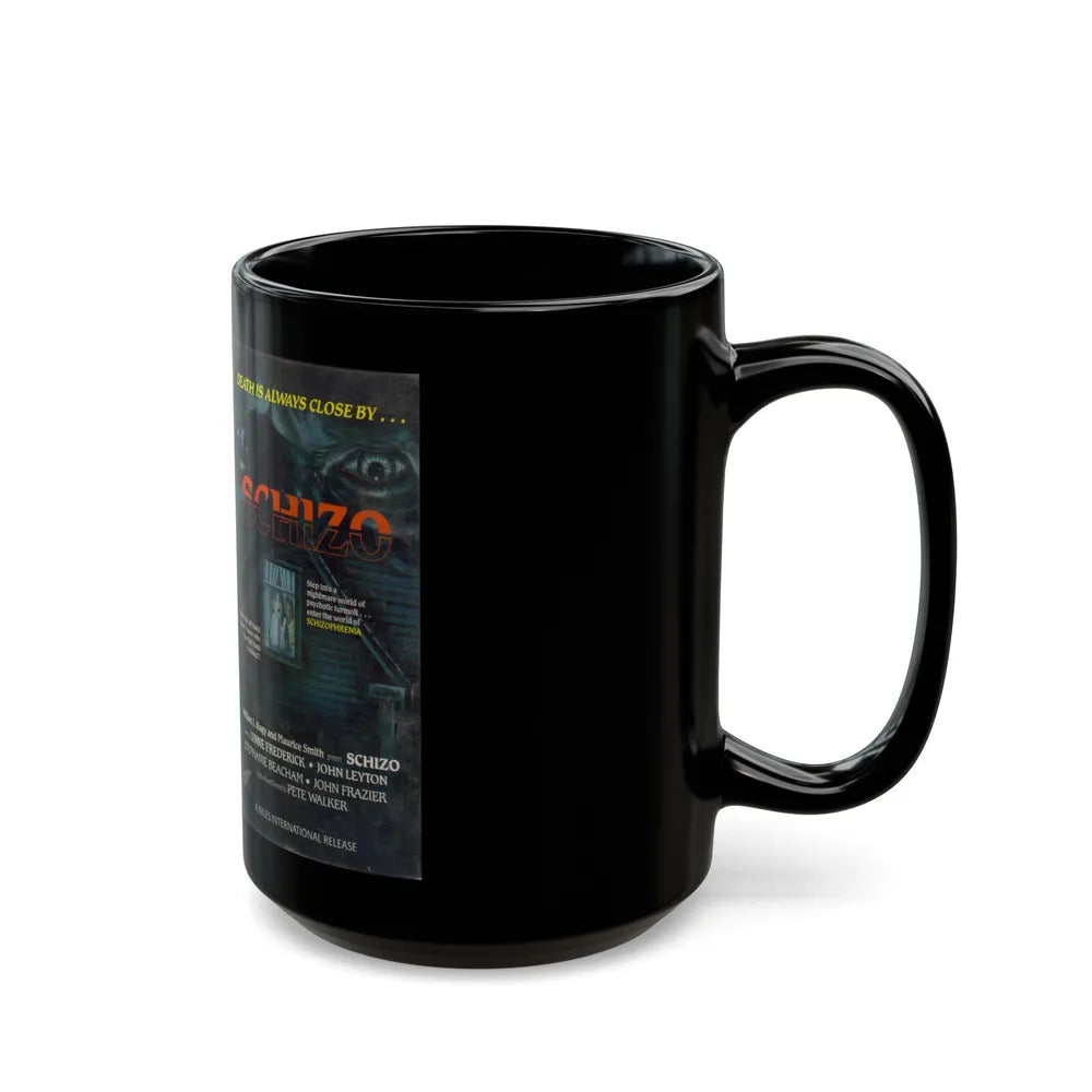 SCHIZO UNITED HOME VIDEO (VHS COVER) - Black Coffee Mug-Go Mug Yourself