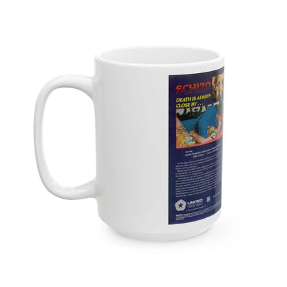 SCHIZO UNITED HOME VIDEO (VHS COVER) - White Coffee Mug-Go Mug Yourself