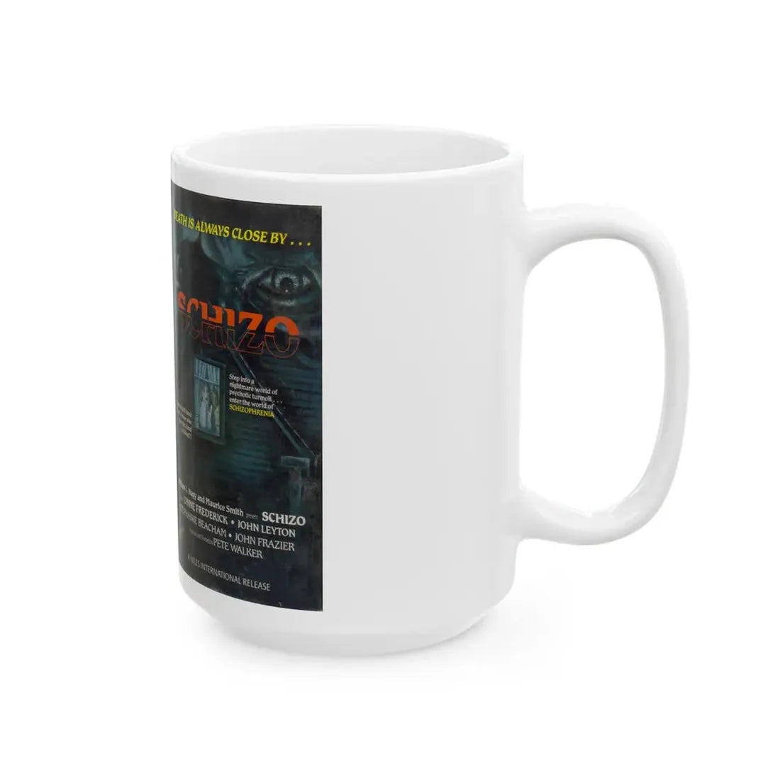 SCHIZO UNITED HOME VIDEO (VHS COVER) - White Coffee Mug - Go Mug Yourself