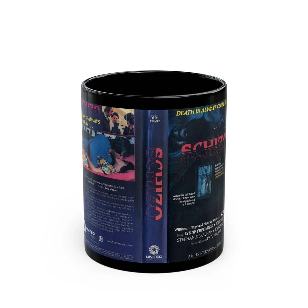 SCHIZO (VHS COVER) - Black Coffee Mug-11oz-Go Mug Yourself