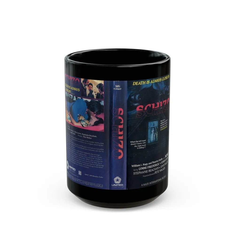 SCHIZO (VHS COVER) - Black Coffee Mug-15oz-Go Mug Yourself