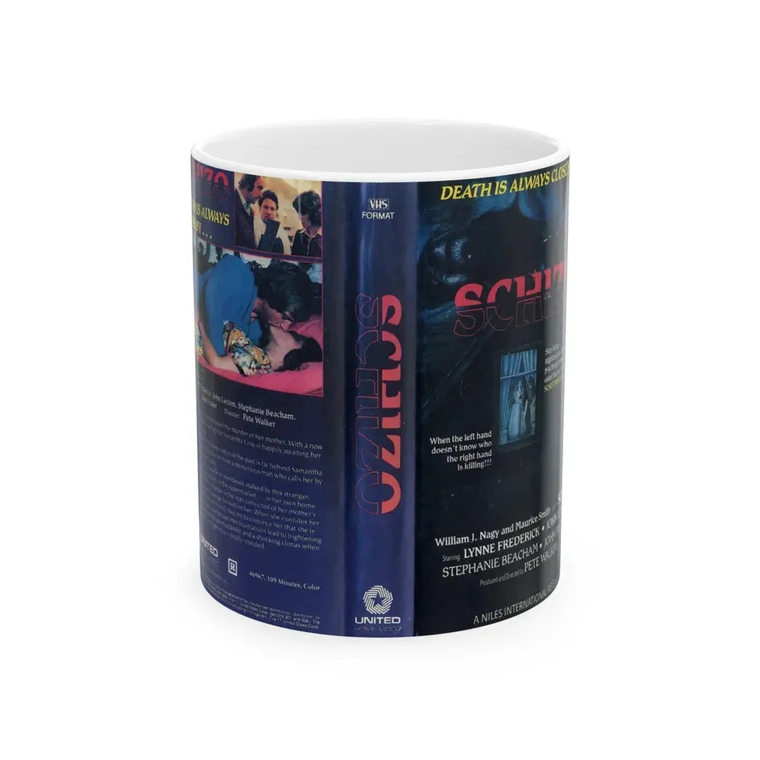 SCHIZO (VHS COVER) - White Coffee Mug 11oz - Go Mug Yourself