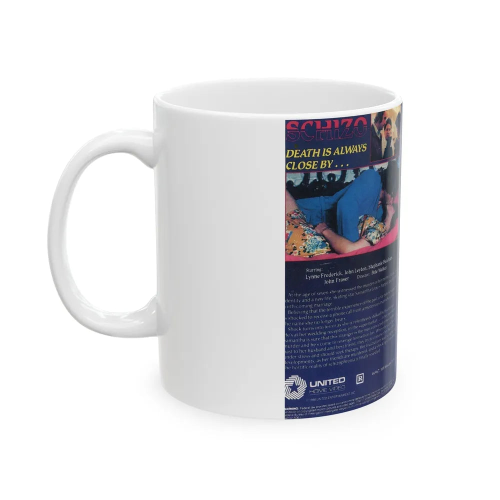 SCHIZO (VHS COVER) - White Coffee Mug-Go Mug Yourself