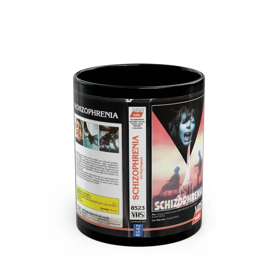 SCHIZOPHRENIA (VHS COVER) - Black Coffee Mug 11oz - Go Mug Yourself