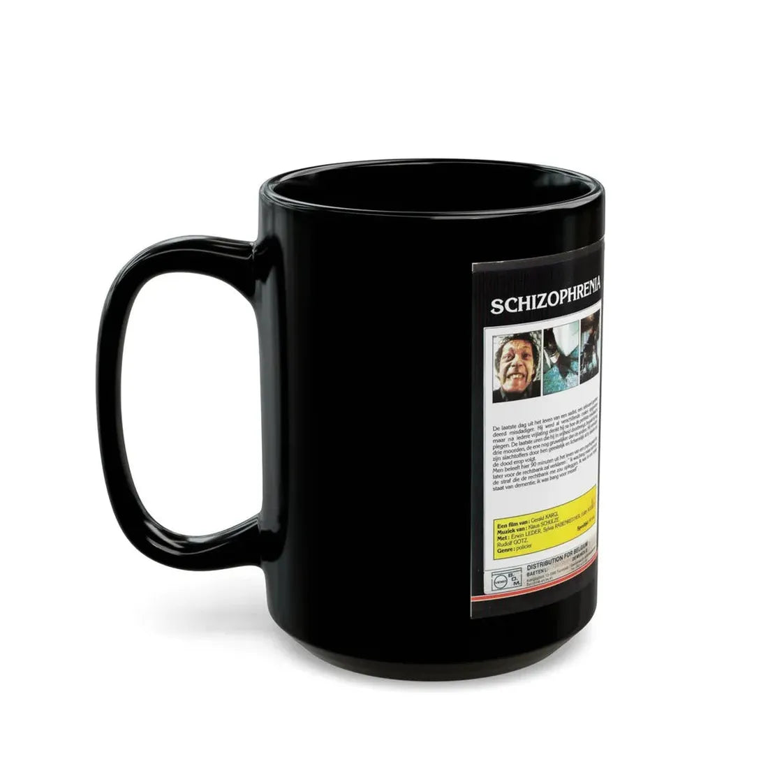 SCHIZOPHRENIA (VHS COVER) - Black Coffee Mug - Go Mug Yourself