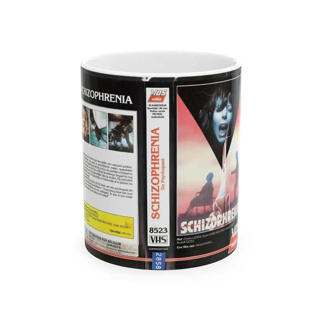 SCHIZOPHRENIA (VHS COVER) - White Coffee Mug 11oz - Go Mug Yourself