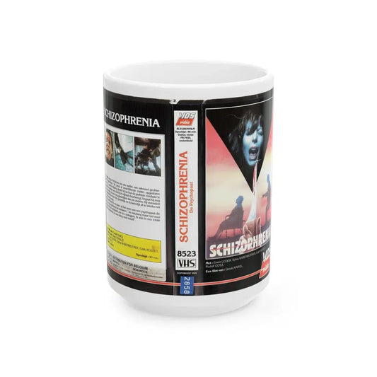 SCHIZOPHRENIA (VHS COVER) - White Coffee Mug 15oz - Go Mug Yourself